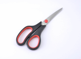 Stainless steel office scissors with soft touch handle